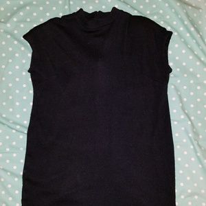 Black Mini Dress with capped sleeves